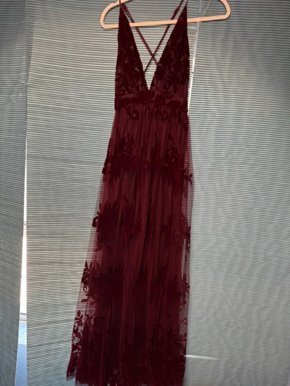 Formal Flocked Velvet Dress by Windsor